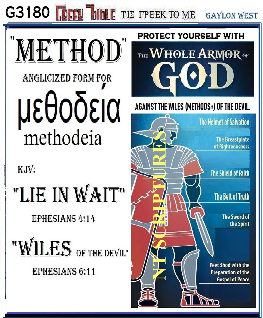 whole armor of God against Satan's Methods