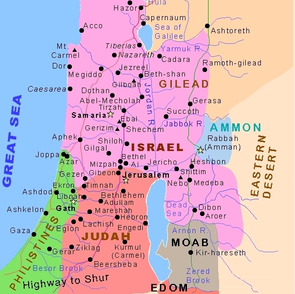 Map of Divided Kingdom