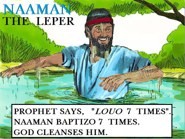 Naaman's baptism: drawing